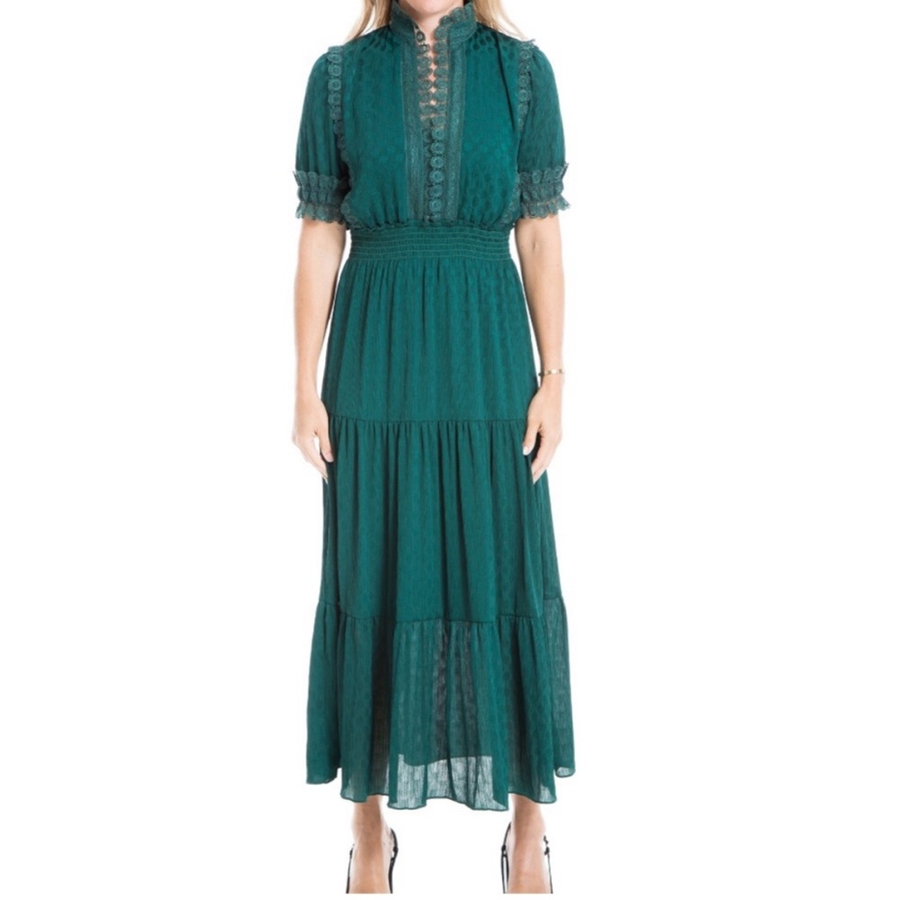 Max Studio Holiday Tiered Maxi Dress